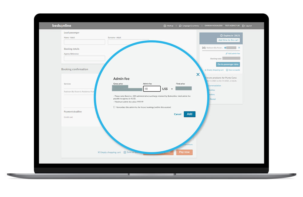 The most efficient online booking engine for travel agents