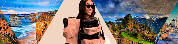 happy solo traveler